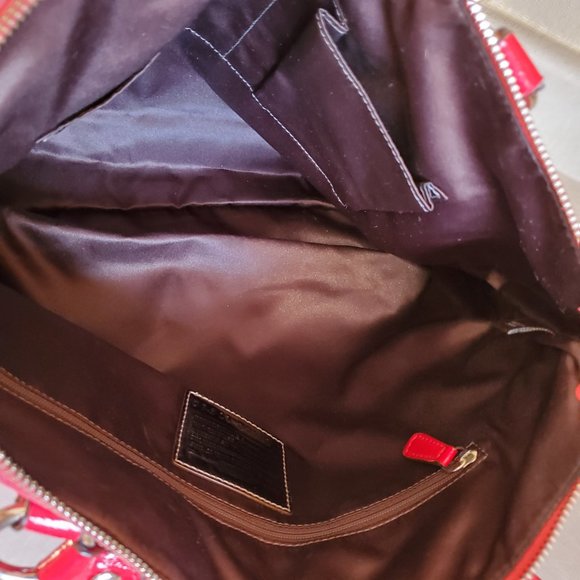 Euc Rare Vintage Coach Poppy Op Art Tote Bag Purse - Picture 10 of 11